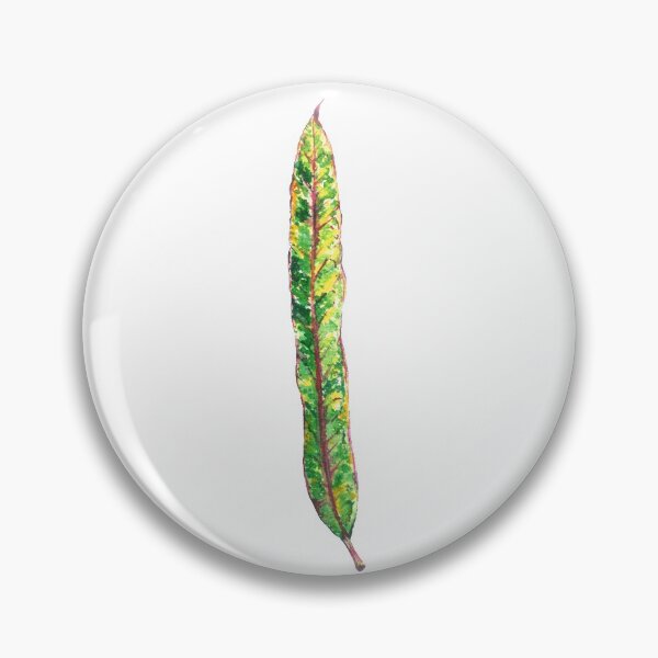 Item preview, Banana Croton leaf watercolor painting  designed and sold by BohoMoon.