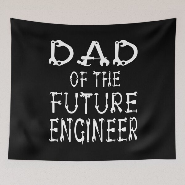 Item preview, Dad Of The Future Engineer Kids Mechanic Birthday Party print designed and sold by Grabitees.