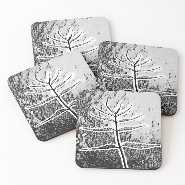 Item preview, Beautiful Black and White Twig with Leaves Texture designed and sold by Indra Agrawal.