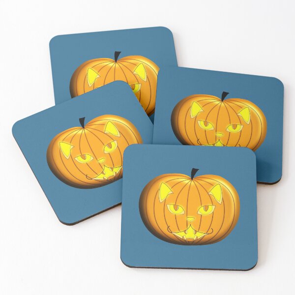 Item preview, Cat jack o' lantern for Halloween designed and sold by CiniArt.