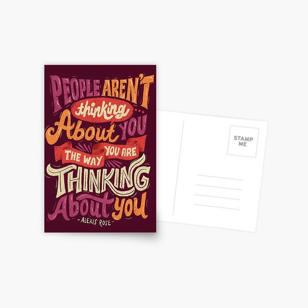 The way you are thinking about you Postcard
