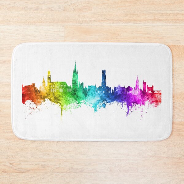 Item preview, Bruges Belgium Skyline designed and sold by ArtPrints.