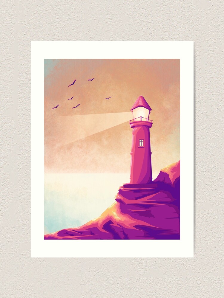 Painting Cityscape Istanbul Diemer Ahirkapi Lighthouse Framed Print 12x16 inch 
