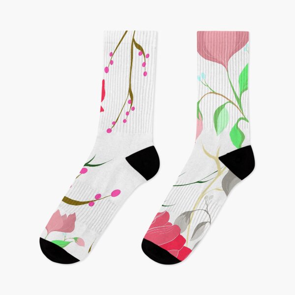 Item preview, Tropical flowers leaf simple design watercolor artwork pattern designed and sold by SILVERAPPLE.
