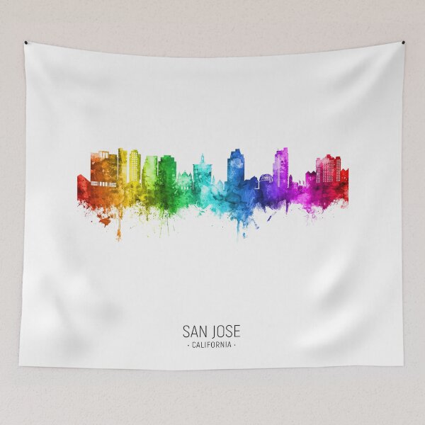 Item preview, San Jose California Skyline designed and sold by ArtPrints.