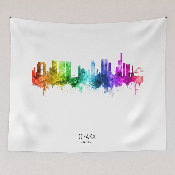 Item preview, Osaka Japan Skyline designed and sold by ArtPrints.