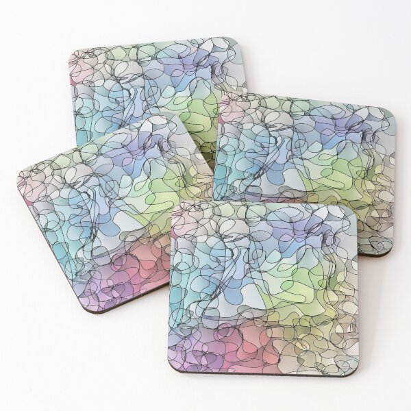 Item preview, Curvy lines and pastel colours texture designed and sold by Aura-E.