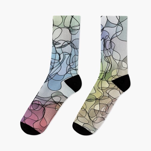 Item preview, Curvy lines and pastel colours texture designed and sold by Aura-E.