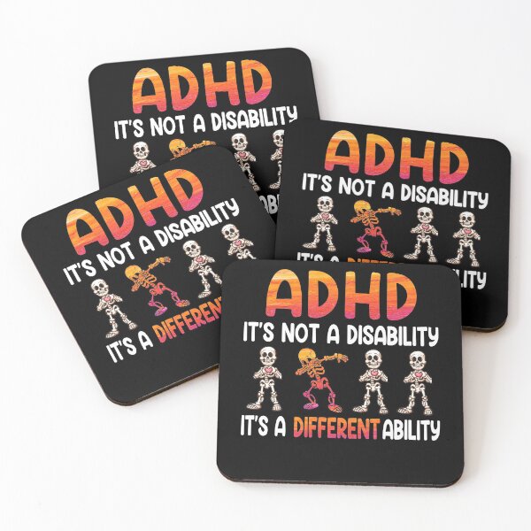 Item preview, ADHD It's Not Disability It's A Different Ability Skeleton designed and sold by Simeon	 Dorelus.