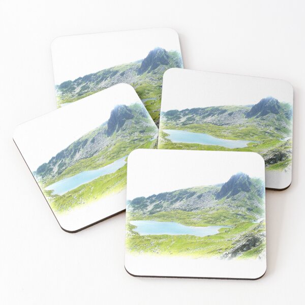 Item preview, Colourful Lake Photo Seven Rila Lakes Bulgarian Image designed and sold by LuckyKermit.