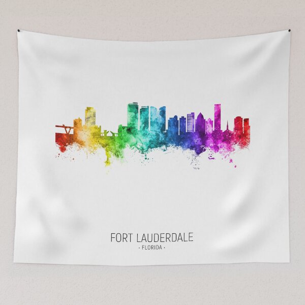Item preview, Fort Lauderdale Florida Skyline designed and sold by ArtPrints.