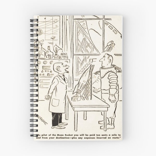 Item preview, An Astronauts expenses Vintage Cartoon designed and sold by Vintage Designs +.