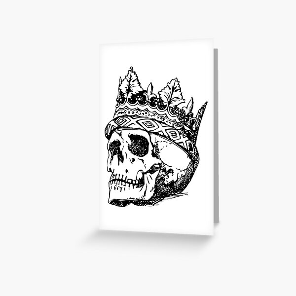 King Of Skull Greeting Card