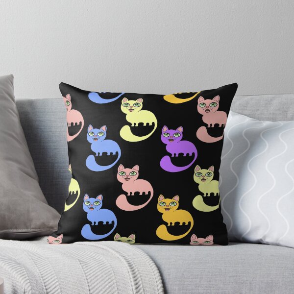 Item preview, funny sweet little cats colored animal abstrast print designed and sold by NikaAstra.