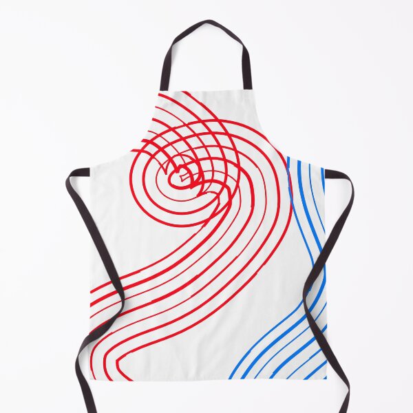 Item preview, Red and blue curvy lines designed and sold by Aura-E.