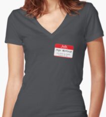 Hello, my name is inigo montoya you killed my father prepare to die Women's Fitted V-Neck T-Shirt