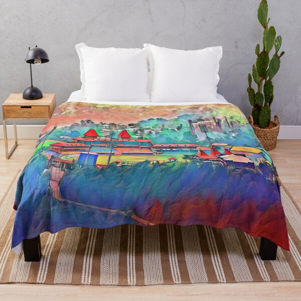 Item preview, Beautiful Multicolour Village View designed and sold by Indra Agrawal.