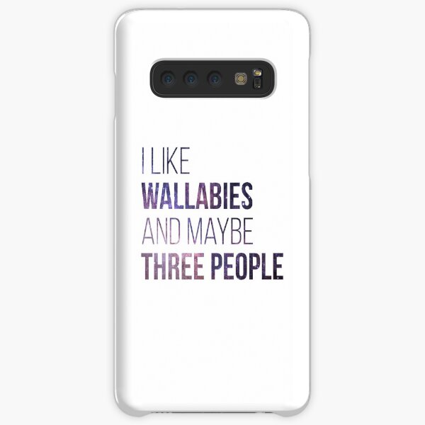 I Like Wallabies And Maybe Three People Samsung Galaxy Snap Case
