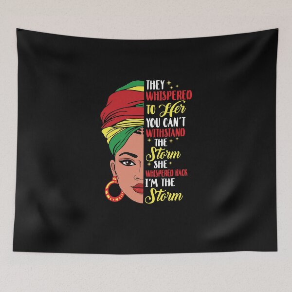 Item preview, Black History Month African Woman I Am The Storm designed and sold by CreativeGift.