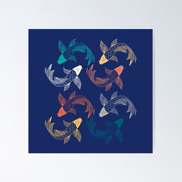 Item preview, Japanese koi fish  designed and sold by Anastasia  Bagia.