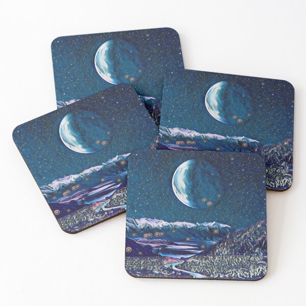 Item preview, Starry moon scenery  designed and sold by polymathicbeast.