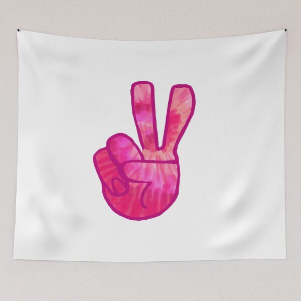 Item preview, Pink Tie-Dye Peace Sign designed and sold by KatharineArt.