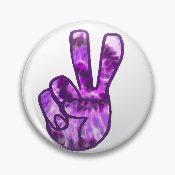 Item preview, Purple Tie-Dye Peace Sign designed and sold by KatharineArt.
