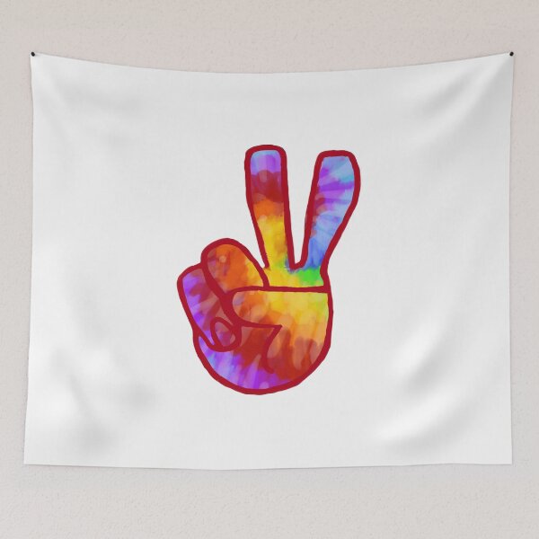 Item preview, Rainbow Tie-Dye Peace Sign designed and sold by KatharineArt.