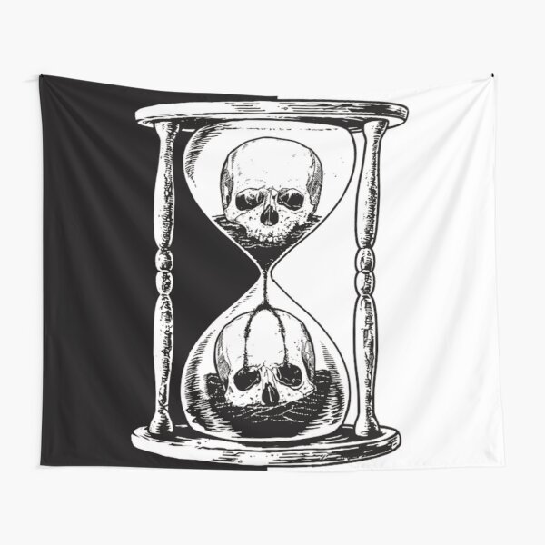 unus annus skull merch Tapestry