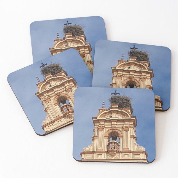 Item preview, New life atop a Spanish church. Blue, beige, grey designed and sold by JellyBeenzz.