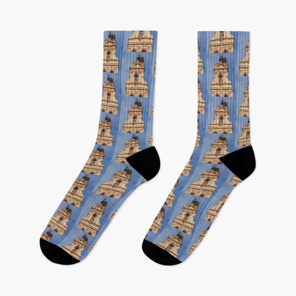 Item preview, New life atop a Spanish church. Blue, beige, grey designed and sold by JellyBeenzz.