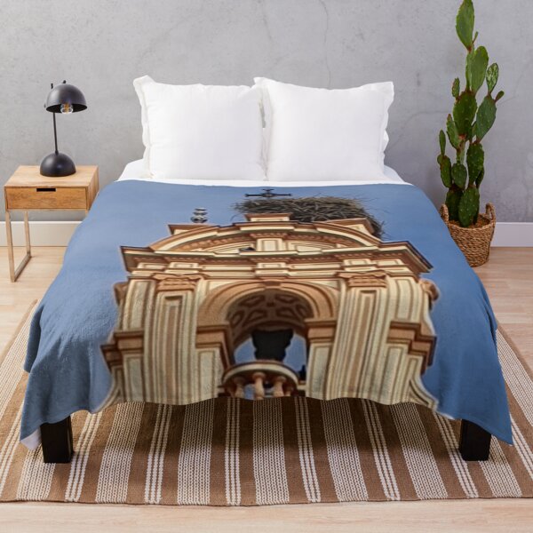 Item preview, New life atop a Spanish church. Blue, beige, grey designed and sold by JellyBeenzz.