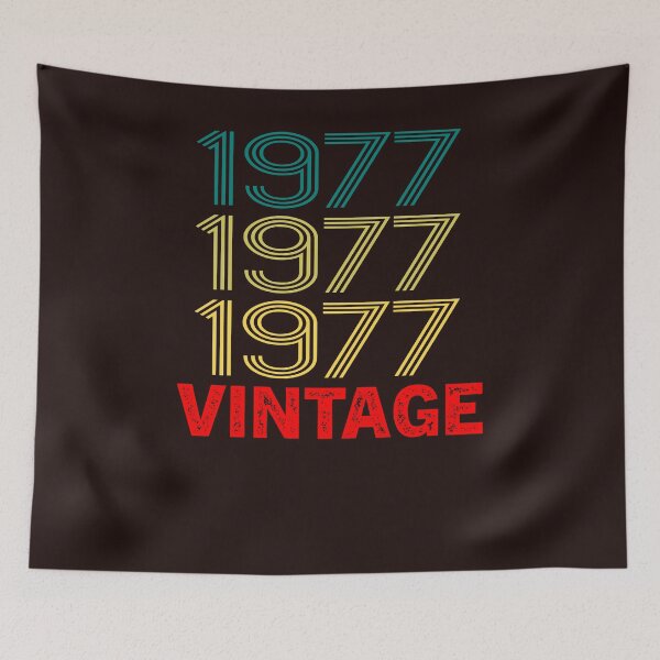 Item preview, Retro Vintage 1977 43rd Birthday Gift For Men Women Essential Gift 1977 designed and sold by Sarah38.