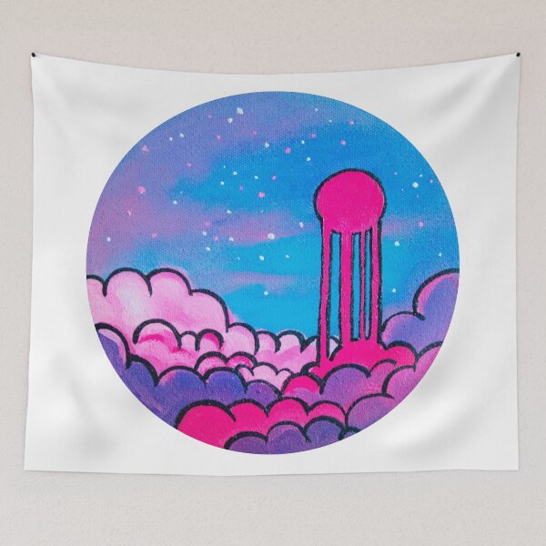 Item preview, Pink blood moon, melted over the clouds; fused with the vulnerable sponginess of the ephemeral and illusory phenomena of true emptiness in the fullness of the starry, brilliant, luminous whole. designed and sold by Mariuki Flow.