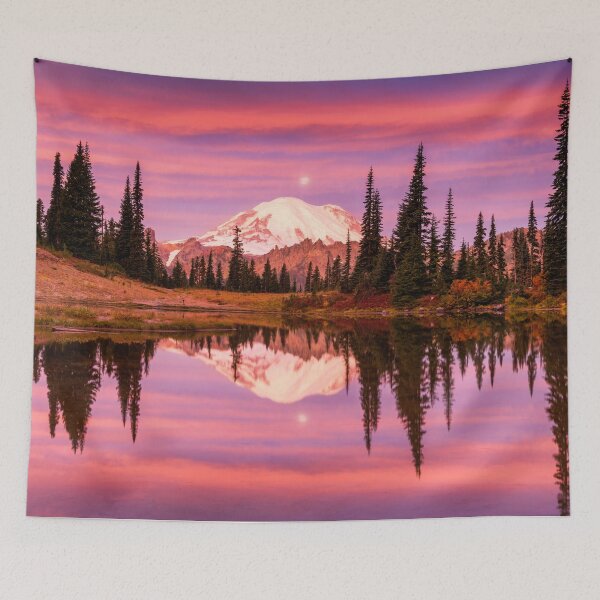 Item preview, Mt. Rainier Reflecting in Tipsoo Lake at Sunrise, Mt. Rainier National Park, Washington, USA designed and sold by Tom  Mackie.