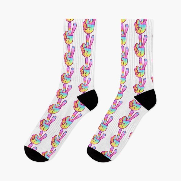 Item preview, Pastel Rainbow Tie-Dye Peace Sign designed and sold by KatharineArt.