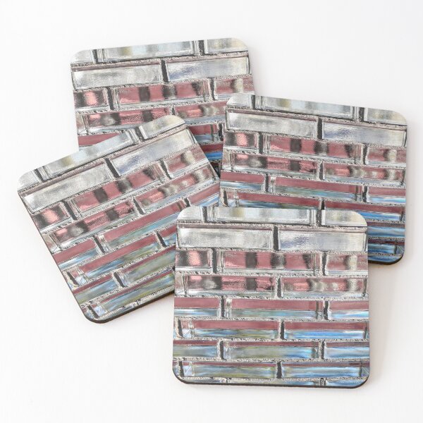 Item preview, Pink and Blue Glass Wall designed and sold by Tanja Dianova.