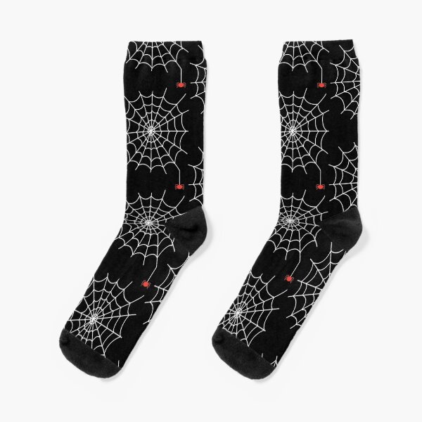 Black Spider Web Socks