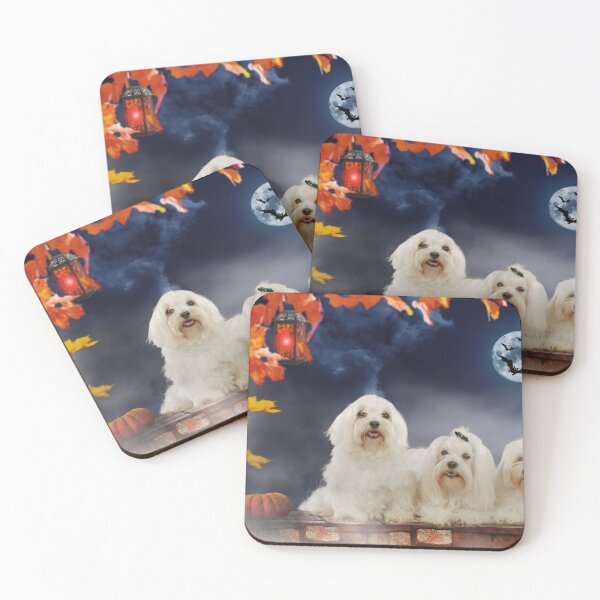 Item preview, Maltese dogs on Halloween designed and sold by Toffy2222.