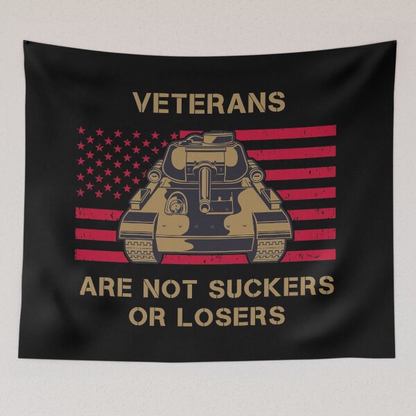 Item preview, Veterans are not Suckers or Losers (Tank)(brown) designed and sold by Wanderers'  Arcadia.