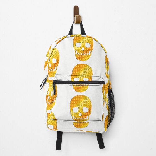 Item preview, Golden skull - White designed and sold by Yamy Morrell Art and Design.