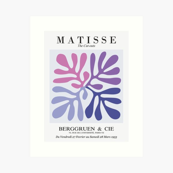 Henri Matisse - Les découpes - Mes courbes ne sont pas folles Impression artistique