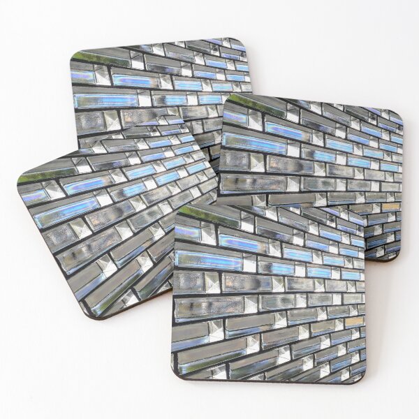 Item preview, Grey and Blue Glass Wall designed and sold by Tanja Dianova.