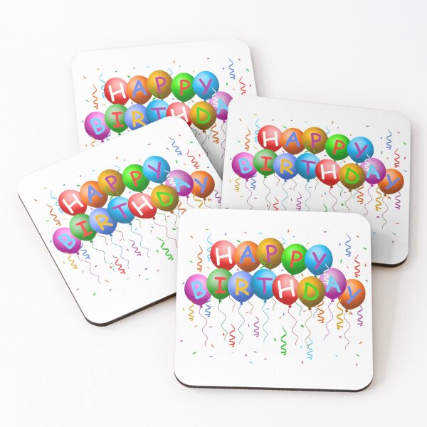 Item preview, Happy Birthday Balloons Banner designed and sold by MarketVisionAV.