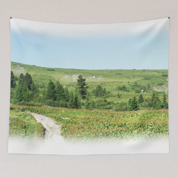 Item preview, Green Meadow and Coniferous Forest Photography designed and sold by LuckyKermit.