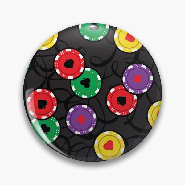 Item preview, Casino Poker Chips Funky Pattern designed and sold by HotHibiscus.