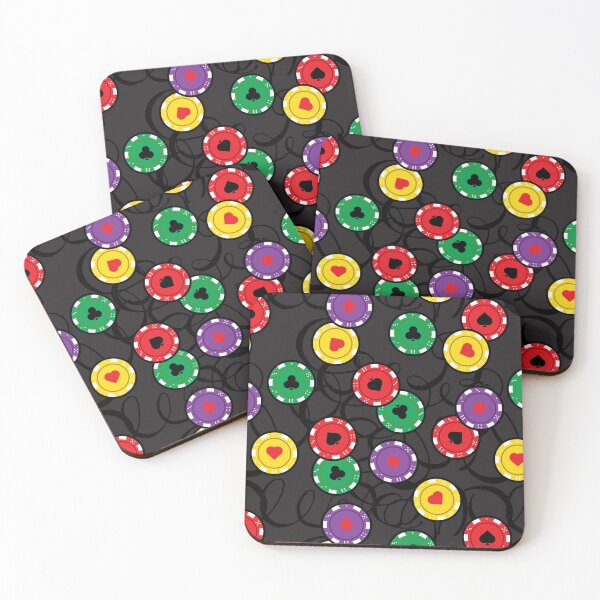 Item preview, Casino Poker Chips Funky Pattern designed and sold by HotHibiscus.