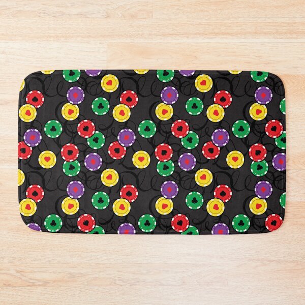 Item preview, Casino Poker Chips Funky Pattern designed and sold by HotHibiscus.