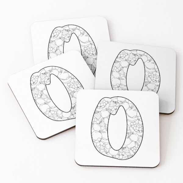 Item preview, Alphabet O- Fruity Print sticker designed and sold by Fruit-Tee.