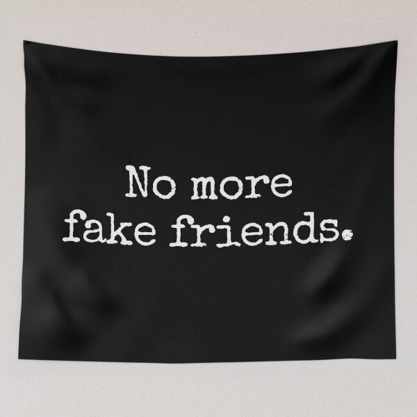 Item preview, No More Fake Friends. typewriter style designed and sold by MoClan-Graphics.